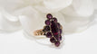 Bague 53 Bague marquise ancienne en or rose et grenats 58 Facettes 32066