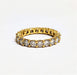 Ring 54 American Alliance yellow gold diamonds 58 Facettes TBU