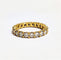 Bague 54 Alliance américaine or jaune diamants 58 Facettes 1-781/1