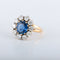 Bague 51 Bague Pompadour Saphir Diamants 58 Facettes