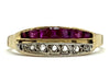 Ring Art Deco ring in pink gold, rubies and diamonds 58 Facettes 24/10-66