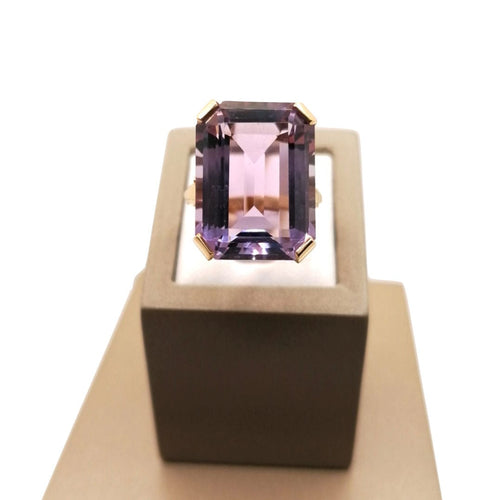 Bague Bague or jaune et améthyste 58 Facettes