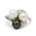 Ring Ring in white gold, diamonds & pearls 58 Facettes 230118R