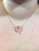 Necklace Rose Gold Porcelain And Diamond Necklace 58 Facettes 945074
