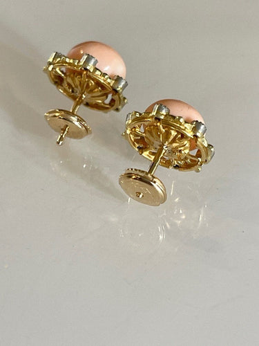 Boucles d'oreilles Boucles d'Oreilles Corail et Diamants 58 Facettes 1046970