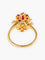 Bague 51 Bague Entourage Diamants et Rubis 58 Facettes