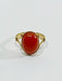 Bague 54 Bague en or et corail rouge 58 Facettes 2295/1