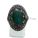 Bague Bague or jaune, diamant, rubis, jade 58 Facettes