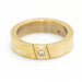 54.5 NIESSING - REVERSE Ring in Gold and Diamond. 58 Facettes D359998JC