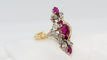 Bague 51 Bague Marquise en Or Bicolore, Rubis Et Diamants 58 Facettes 29171