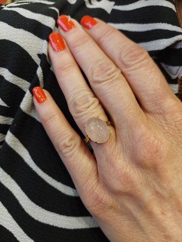 Bague BAGUE SCARABÉ QUARTZ ROSE 58 Facettes 066641