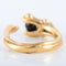 Bague 52.5 Petite Bague Gilbert Albert bille noire 58 Facettes