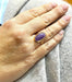 Ring 56 Vintage 18-carat yellow gold and lavender jade ring 58 Facettes