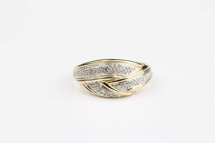 Bague Bague bicolore diamants 58 Facettes