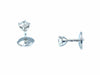 Boucles d'oreilles Puces d’oreilles or blanc, diamants 58 Facettes