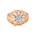 Ring 49 Ring Yellow gold Diamond 58 Facettes
