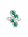 Bague 52 Bague Emeraudes Diamants 58 Facettes