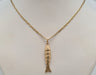 Necklace Fish pendant necklace in yellow gold 58 Facettes