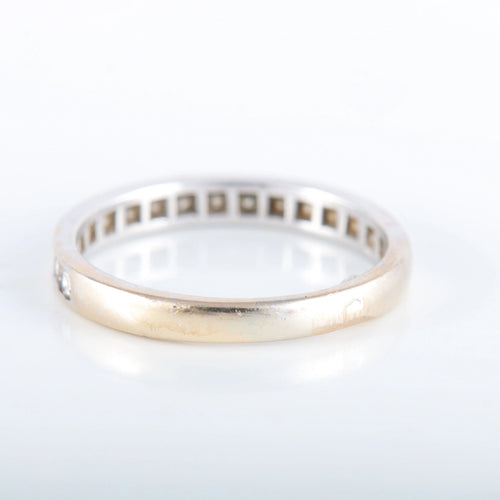 Bague 58 Demi-alliance 17 Diamants 58 Facettes JE455