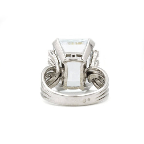 Bague 53 Bague - Or, diamants & Aigue-Marine 58 Facettes 220343R