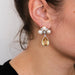 Earrings Citrine Pearl Earrings 58 Facettes 324 LOT