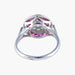 Ring Art Deco style ring Diamonds and Rubies 58 Facettes