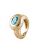 Ring 47 Fred Gold & Blue Topaz Ring 58 Facettes