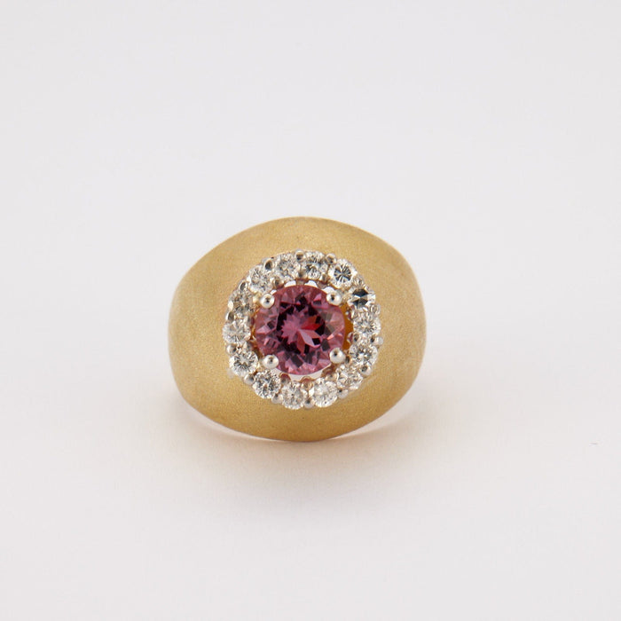 Bague 52 Bague Vintage Tourmaline, Diamants 58 Facettes LOT P1101