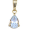 Pendentif Pendentif moderne en or jaune, aigue marine 58 Facettes 062451