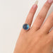 Ring 51 Blue Topaz Ring Diamonds 58 Facettes