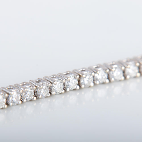 Bracelet Bracelet Rivière Or Blanc Diamants 4cts 58 Facettes 220406