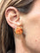 Boucles d'oreilles Boucles d'oreilles roses en corail et or 58 Facettes