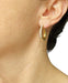 Boucles d'oreilles Créoles or jaune et diamants 58 Facettes 20400000802
