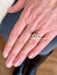 Ring 53 Marguerite Ring Yellow Sapphire Diamonds White Gold 58 Facettes B365