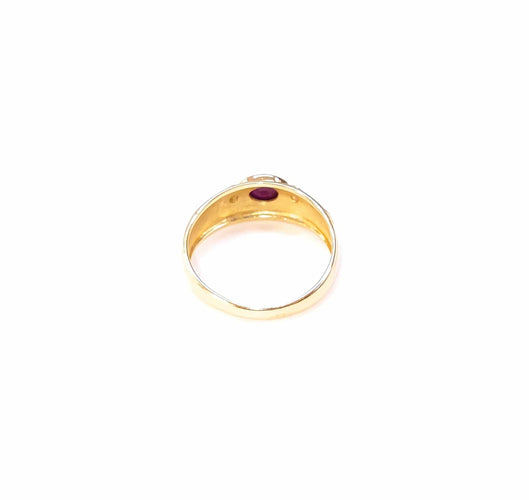 Bague 54 Bague jonc rubis et diamants 58 Facettes RA/599.3