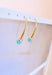 Earrings Turquoise dangling earrings 58 Facettes AA 1482