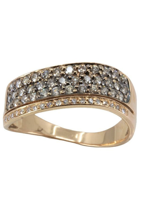 Bague BAGUE MODERNE DIAMANTS 58 Facettes 043581