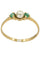 Bague 55 BAGUE PERLE ET ÉMERAUDES 58 Facettes 043651