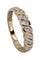 Bague 52 Demi-alliance en or jaune, diamants 58 Facettes 061791