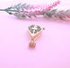 Meskia pendant in filigree and 18 kt rose gold tassels 58 Facettes AA 1637