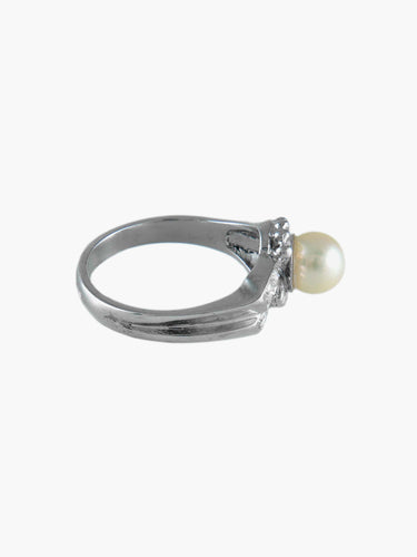 Bague Bague Perle et Diamants 58 Facettes
