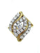Bague Bague Vintage Or Jaune & Diamants 58 Facettes