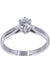 Bague 55 SOLITAIRE MODERNE DIAMANT 0.37 CARAT 58 Facettes 081031