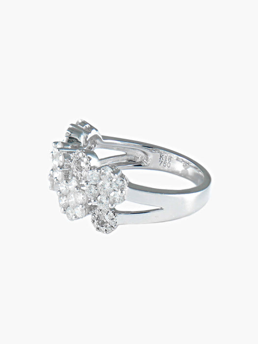 Bague 52 Bague Fleurs Diamants 58 Facettes