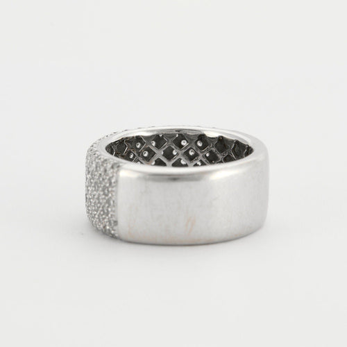 Bague 55 Bague jonc pavage Diamants 58 Facettes EL2-105