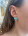 Van Cleef & Arpels Alhambra Vintage Turquoise White Gold Earrings 58 Facettes BS143