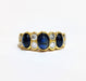 Ring 60 Cabochon sapphire and diamond ring 58 Facettes TBU