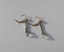 Earrings Ancient prasiolite dangling sleeper earrings 58 Facettes