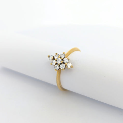 Bague Bague or jaune et diamants 58 Facettes 27308