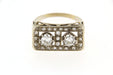 Ring Tank ring, in yellow gold, diamonds 58 Facettes 6036d